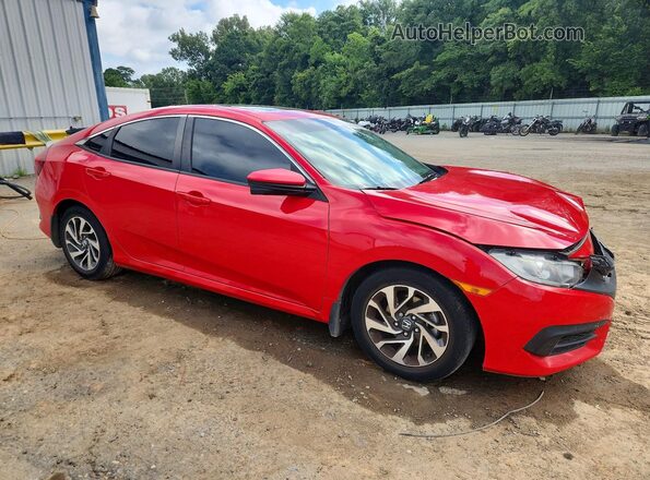 2HGFC2F70JH592144 2018 HONDA CIVIC Красный Передняя правая четверть