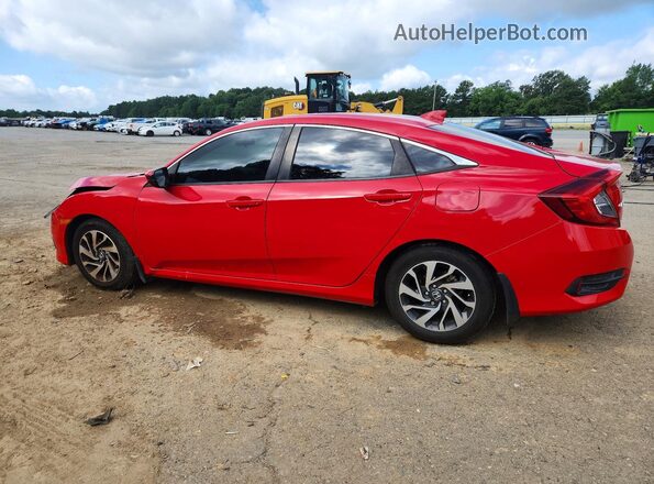 2HGFC2F70JH592144 2018 HONDA CIVIC Красный Задняя левая четверть
