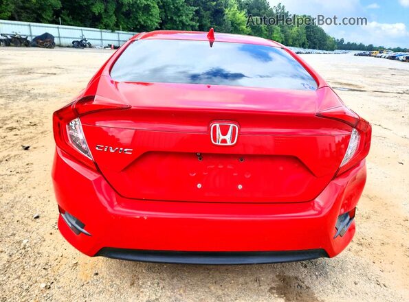 2HGFC2F70JH592144 2018 HONDA CIVIC Красный Вид сзади