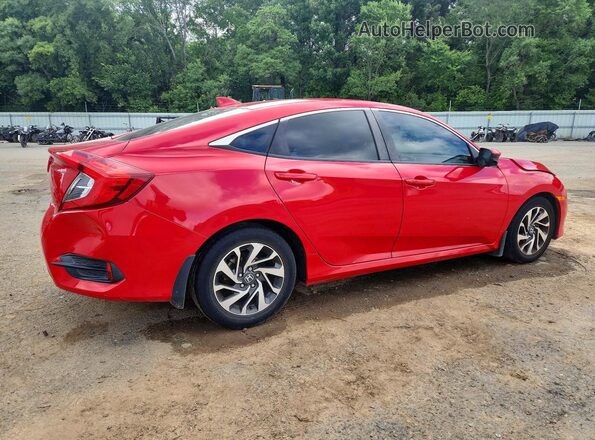 2HGFC2F70JH592144 2018 HONDA CIVIC Красный Задняя правая четверть