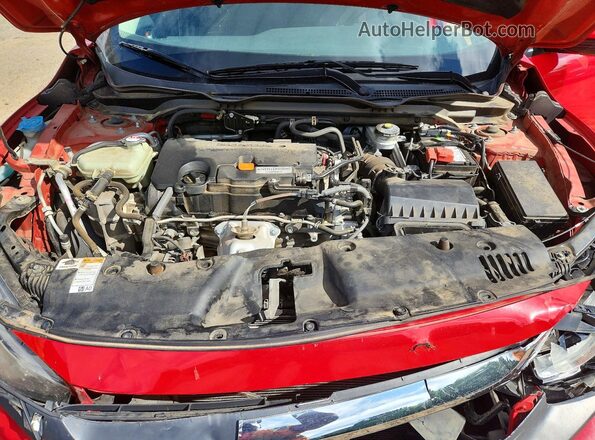 2HGFC2F70JH592144 2018 HONDA CIVIC Красный Вид задней части салона