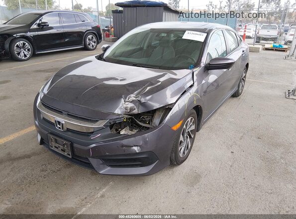 2HGFC2F70JH608875 2018 HONDA CIVIC Серый Передняя левая четверть
