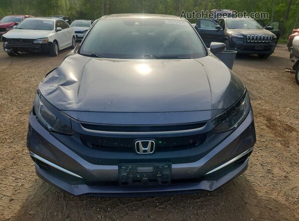 2HGFC2F70KH040676 2019 HONDA CIVIC Gray Widok z przodu