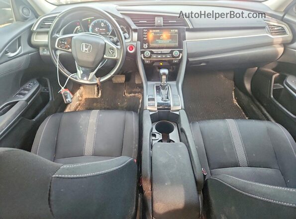 2HGFC2F70KH040676 2019 HONDA CIVIC Gray Widok deski rozdzielczej