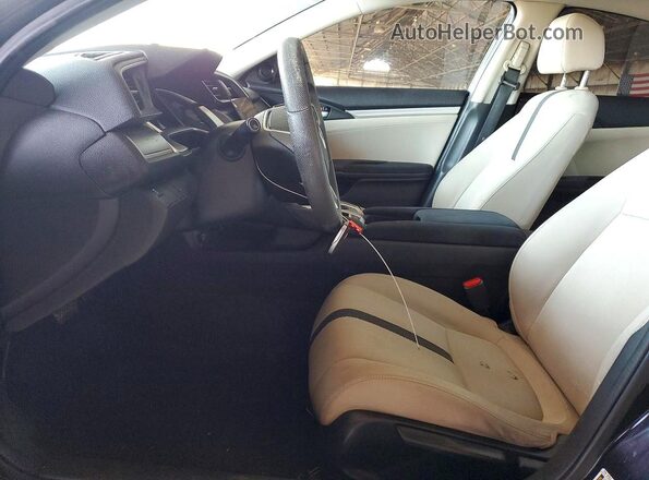 2HGFC2F71GH505750 2016 HONDA CIVIC Black Widok wnętrza z przodu
