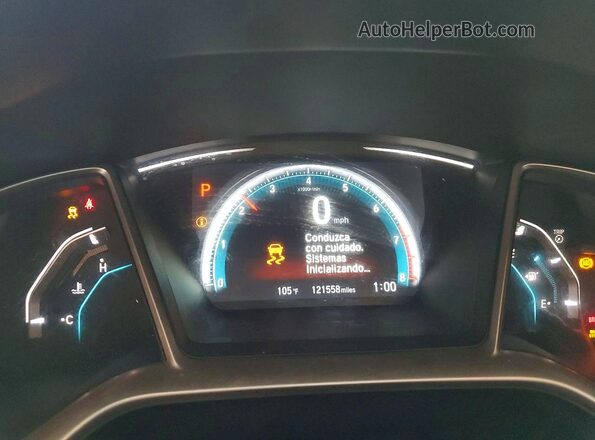 2HGFC2F71GH505750 2016 HONDA CIVIC Black Widok zestawu wskaźników