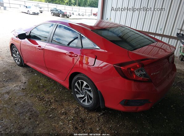 2HGFC2F71GH552051 2016 HONDA CIVIC Red Rear left