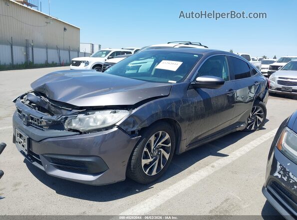 2HGFC2F71HH550365 2017 HONDA CIVIC Gray Передня ліва чверть