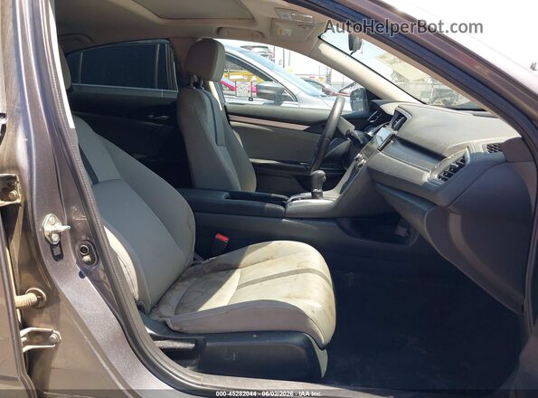 2HGFC2F71HH550365 2017 HONDA CIVIC Gray Вид салону спереду