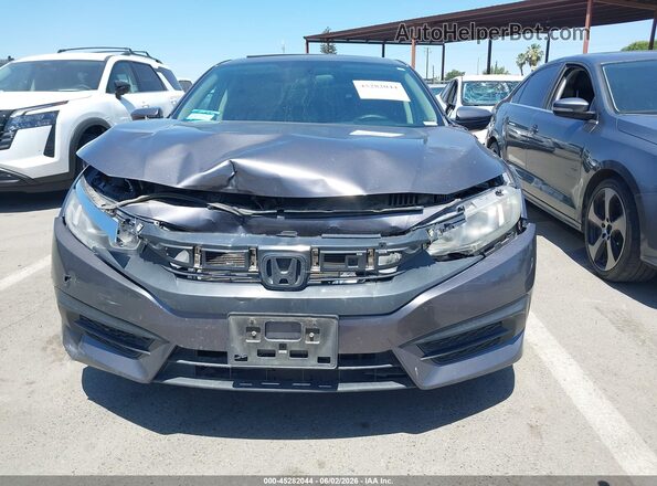 2HGFC2F71HH550365 2017 HONDA CIVIC Gray Вид задньої частини салону