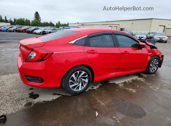 2HGFC2F72GH545772 2016 HONDA CIVIC Red Задня права чверть