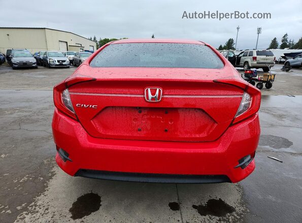 2HGFC2F72GH545772 2016 HONDA CIVIC Red Вид ззаду