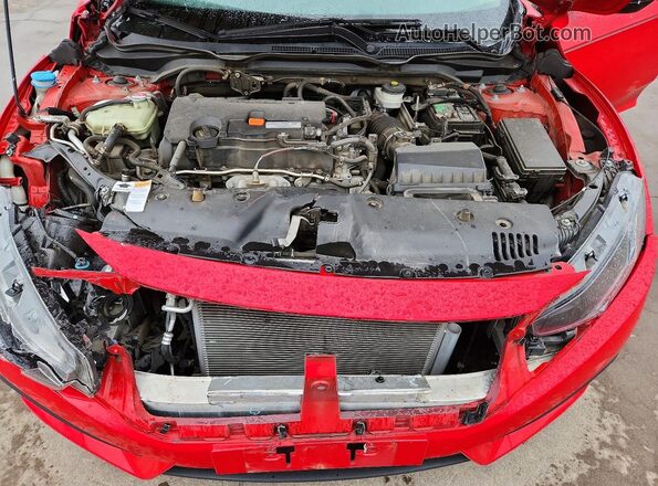 2HGFC2F72GH545772 2016 HONDA CIVIC Red Вид задньої частини салону