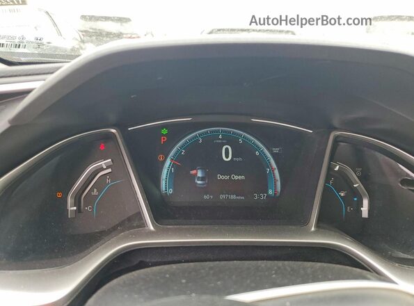 2HGFC2F72HH536006 2017 HONDA CIVIC White Սարքավորումների վահանակի տեսք