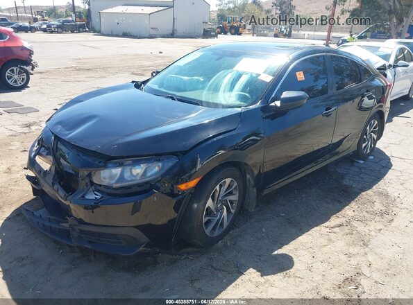 2HGFC2F72HH543621 2017 HONDA CIVIC Black წინა მარცხენა ხედი სამი მეოთხედიდან