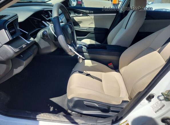 2HGFC2F72JH575782 2018 HONDA CIVIC White წინა სალონის ხედი