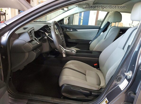 2HGFC2F72JH583526 2018 HONDA CIVIC Gray წინა სალონის ხედი