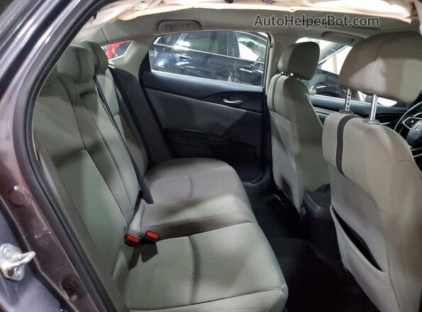 2HGFC2F72JH583526 2018 HONDA CIVIC Gray უკანა სავარძლების ხედი