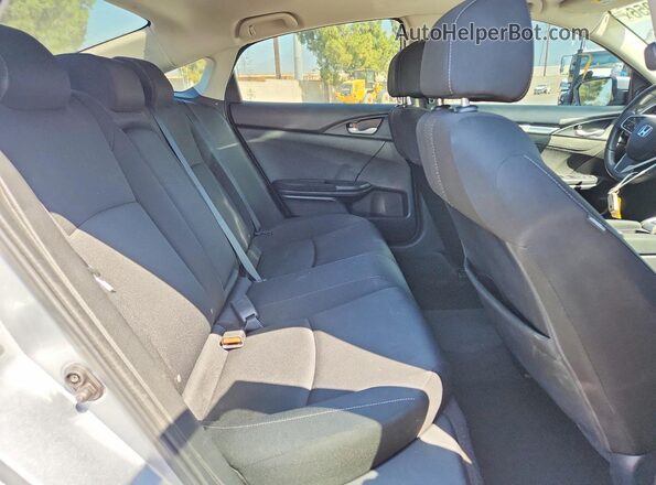 2HGFC2F72JH610868 2018 HONDA CIVIC Silver უკანა სავარძლების ხედი