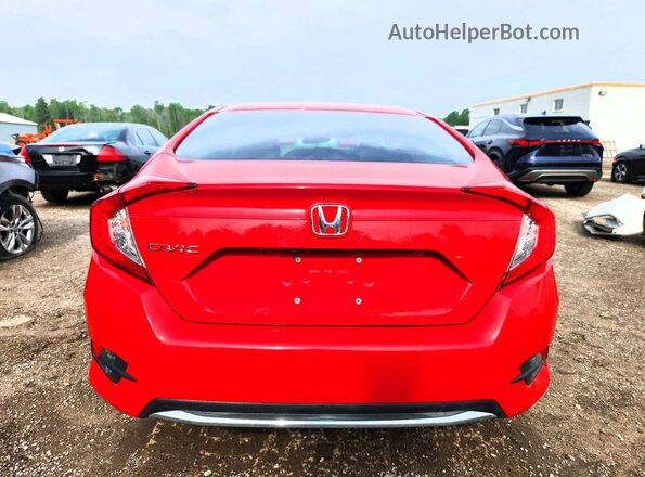 2HGFC2F72LH005140 2020 HONDA CIVIC Red უკანა ხედი