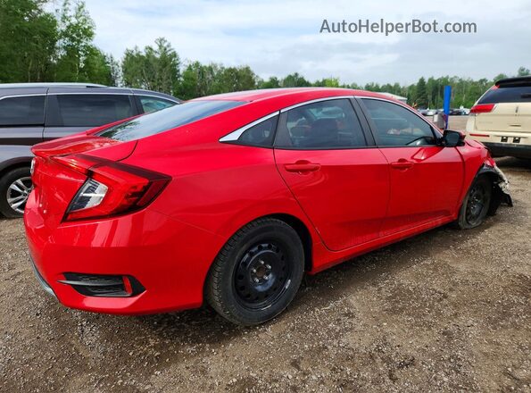 2HGFC2F72LH005140 2020 HONDA CIVIC Red უკანა მარჯვენა