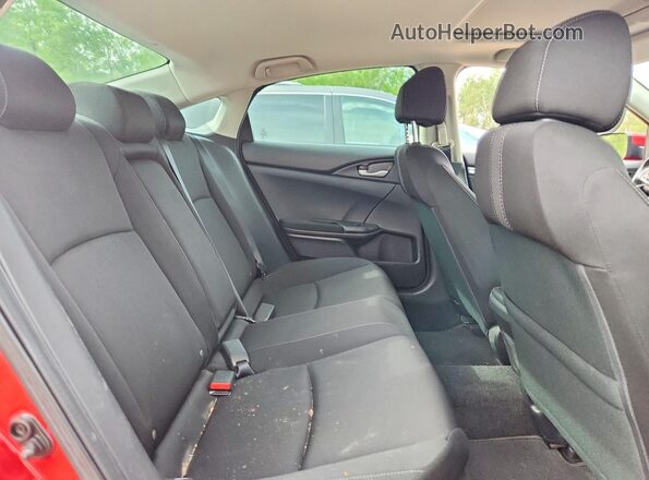 2HGFC2F72LH005140 2020 HONDA CIVIC Red უკანა სავარძლების ხედი