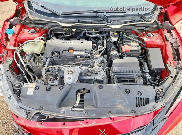 2HGFC2F72LH005140 2020 HONDA CIVIC Red უკანა სალონის ხედი