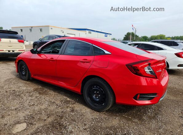 2HGFC2F72LH005140 2020 HONDA CIVIC Red უკანა მარცხენა
