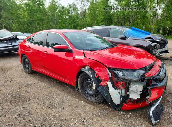 2HGFC2F72LH005140 2020 HONDA CIVIC Red წინა მარჯვენა