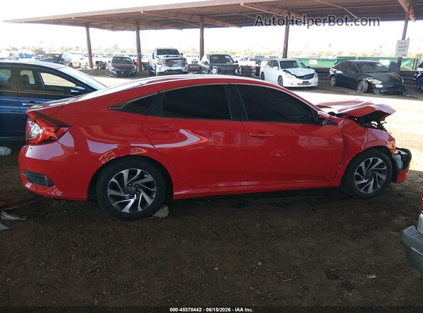 2HGFC2F73GH547871 2016 HONDA CIVIC Red Вид щитка приладів