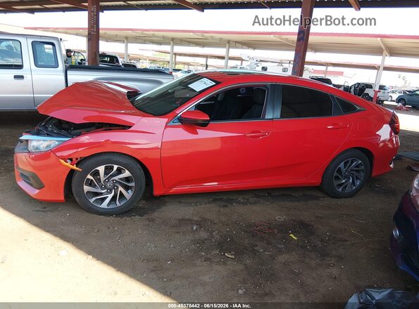 2HGFC2F73GH547871 2016 HONDA CIVIC Red Вид задньої частини салону