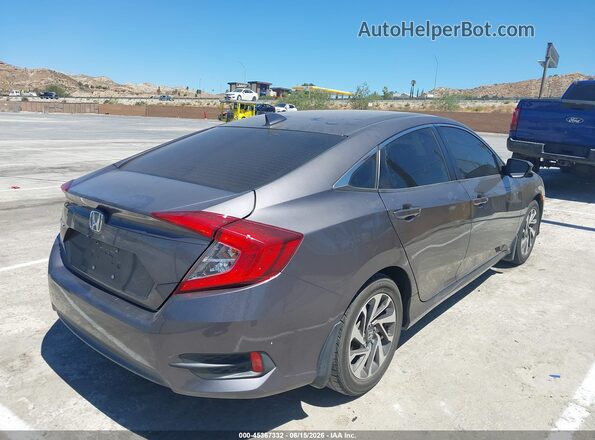 2HGFC2F73HH523023 2017 HONDA CIVIC Gray Trasero derecho