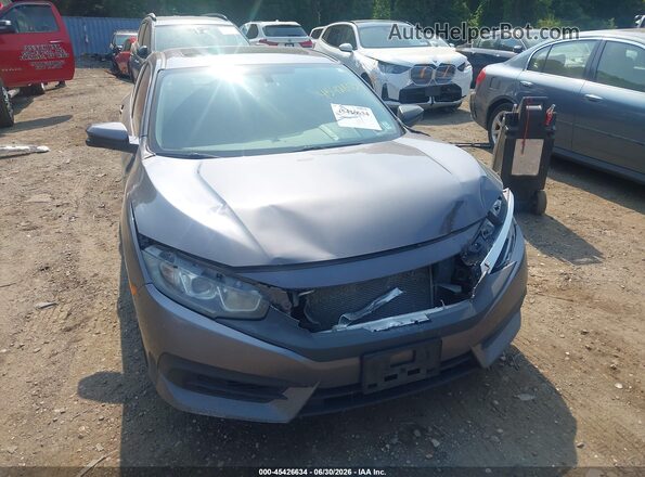 2HGFC2F73HH559519 2017 HONDA CIVIC Gray Instrument cluster view