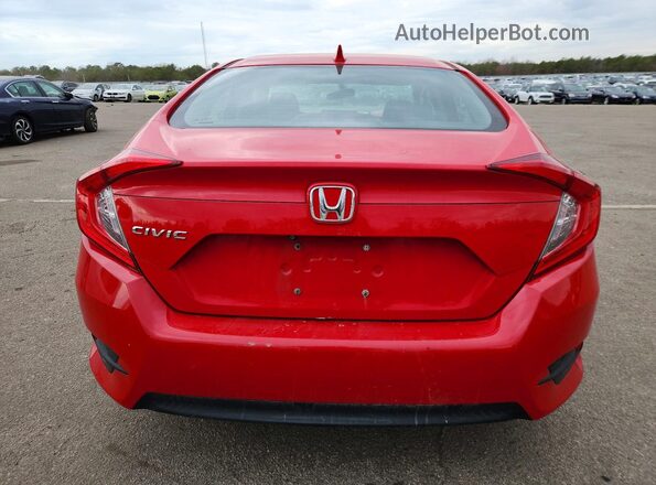 2HGFC2F73JH554486 2018 HONDA CIVIC Red Vista trasera