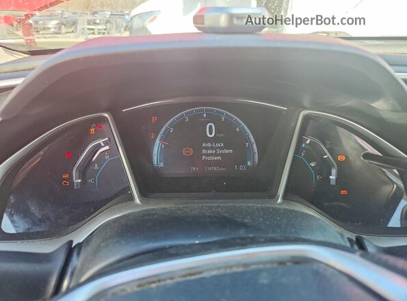2HGFC2F73JH554486 2018 HONDA CIVIC Red Vista del cuadro de instrumentos
