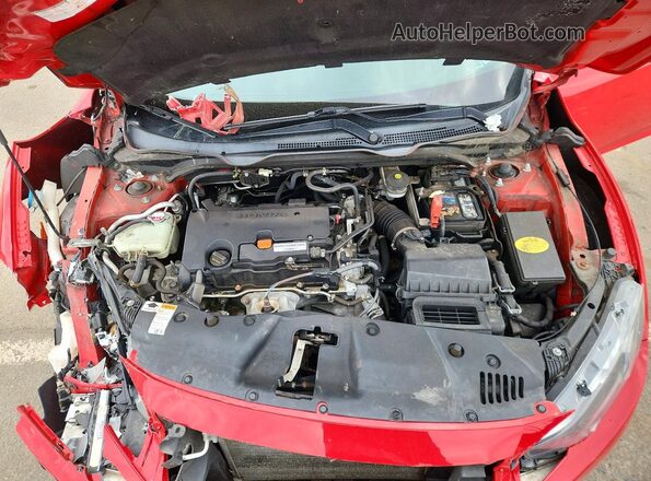 2HGFC2F73JH554486 2018 HONDA CIVIC Red Vista interior trasera