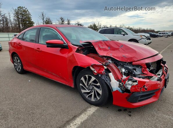 2HGFC2F73JH554486 2018 HONDA CIVIC Red Delantero derecho