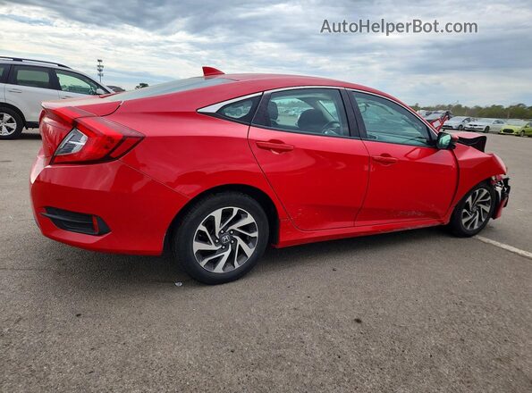 2HGFC2F73JH554486 2018 HONDA CIVIC Red Trasero derecho