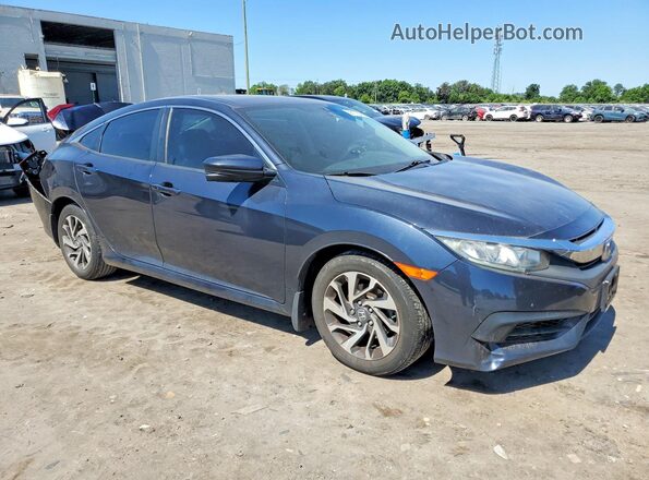 2HGFC2F73JH556190 2018 HONDA CIVIC Blue Front right