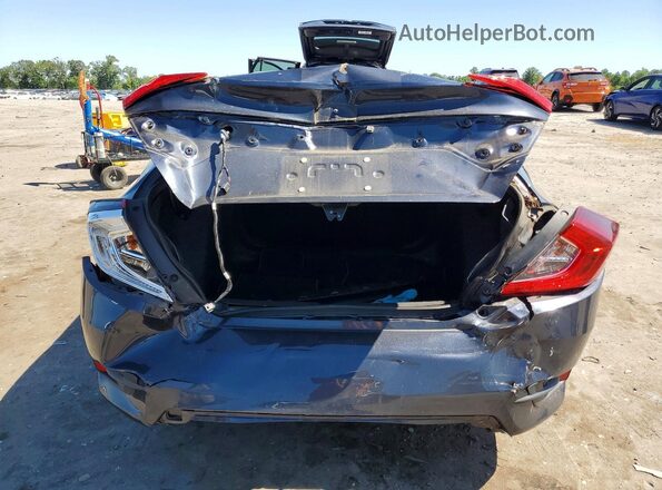 2HGFC2F73JH556190 2018 HONDA CIVIC Blue Rear view