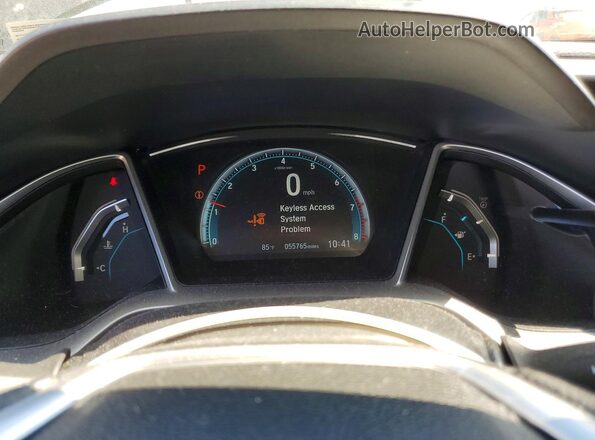 2HGFC2F73JH556190 2018 HONDA CIVIC Blue Instrument cluster view