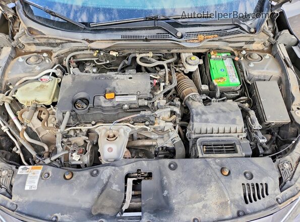 2HGFC2F73JH594017 2018 HONDA CIVIC Gray Սալոնի հետևի տեսք