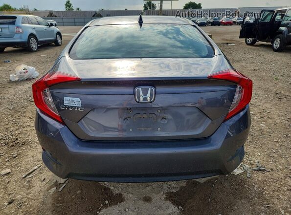 2HGFC2F73JH594017 2018 HONDA CIVIC Gray Հետևի տեսք
