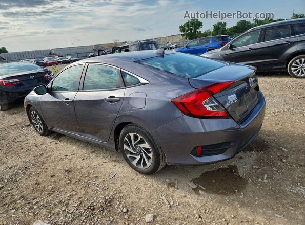 2HGFC2F73JH594017 2018 HONDA CIVIC Gray Հետևի ձախ