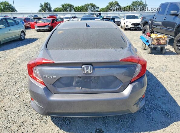 2HGFC2F74HH577950 2017 HONDA CIVIC Gray Вид ззаду
