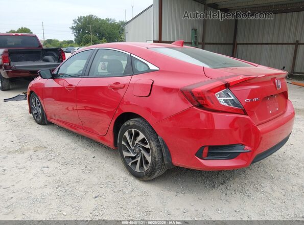 2HGFC2F74JH521643 2018 HONDA CIVIC Red Trasero izquierdo