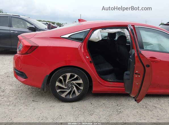 2HGFC2F74JH521643 2018 HONDA CIVIC Red Vista de la etiqueta del VIN