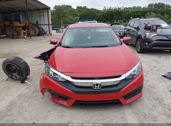 2HGFC2F74JH521643 2018 HONDA CIVIC Red Vista del cuadro de instrumentos