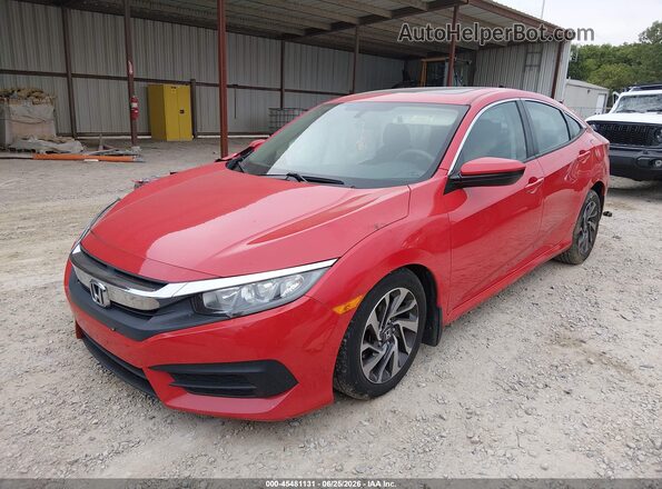 2HGFC2F74JH521643 2018 HONDA CIVIC Red Vista tres cuartos delantera izquierda