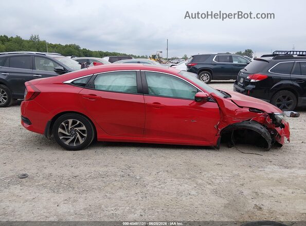2HGFC2F74JH521643 2018 HONDA CIVIC Red Vista interior trasera
